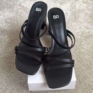 BP Black Strappy Heels